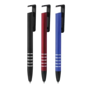 3 in 1 Metal Pens (Ballpoint + Stylus + Stand Function)
