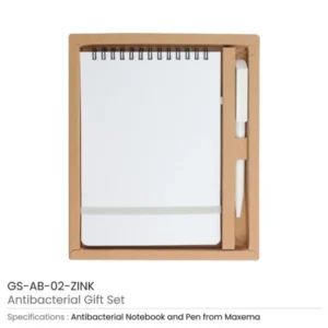 Antibacterial Gift Sets with Notepad and Zink Pen